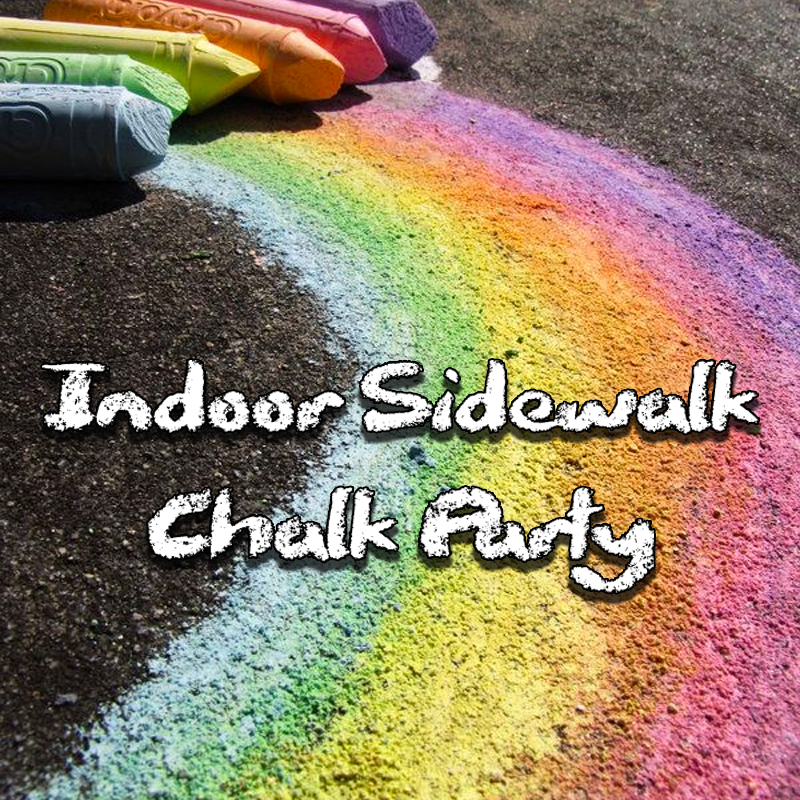 sidewalk chalk indoors