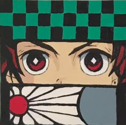 Anime canvas painting