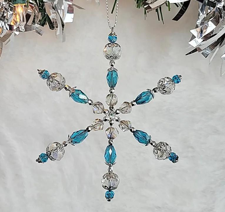Beaded Snowflake Ornament